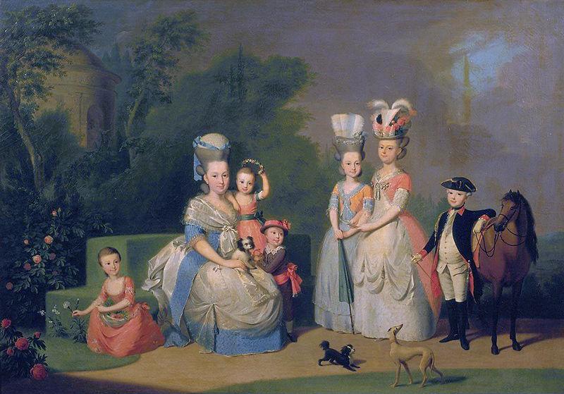 Anton Wilhelm Tischbein Portrait of Carolina Wilhelmina of Orange Germany oil painting art